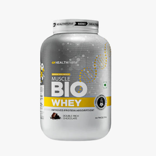 Healthfarm Muscle Bio Whey | Grass Fed Protein | Improved Protein Absorption