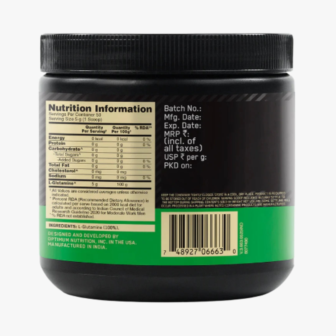 Glutamine Powder | Unflavoured | 250 g