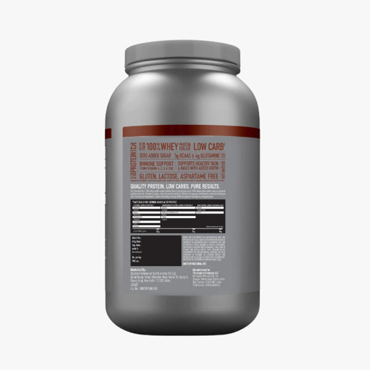 Isopure Whey Protein Isolate Powder with Vitamins for Immune Support - 2kg (Dutch Chocolate)